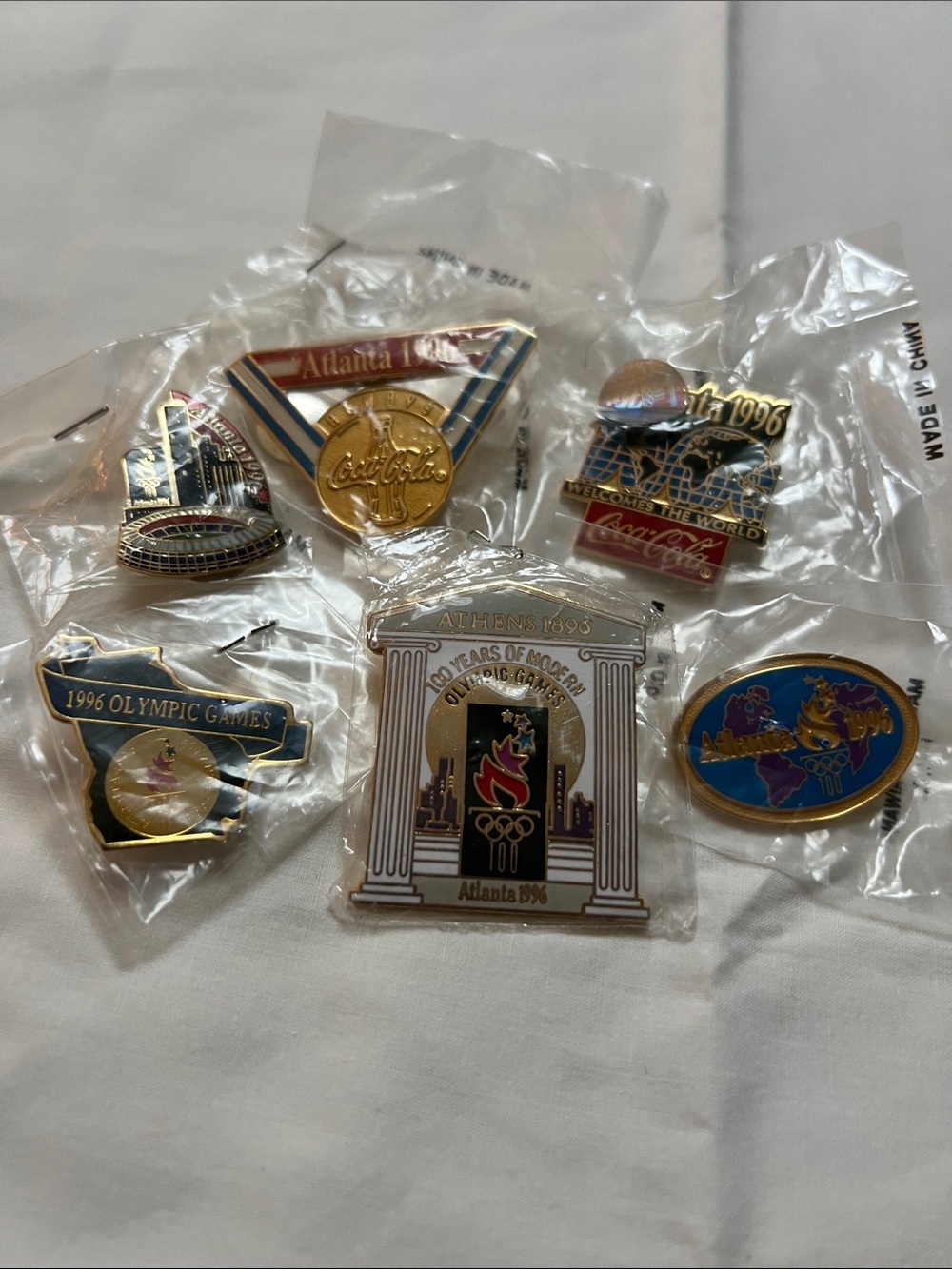 Vintage Atlanta 1996 Olympic Collector Pins - Multicolor Set NWT